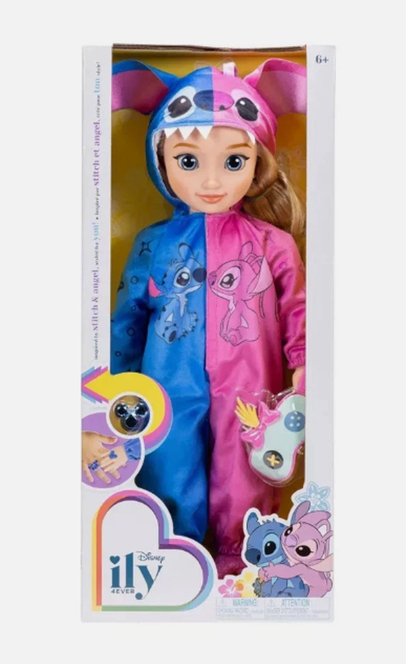 Disney ILY 4EVER 18" Stitch & Angel Inspired Doll Blonde Hair/Blue Eyes NWT